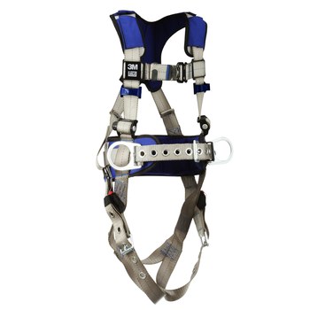 DBI-SALA ExoFit X100 Construction, Positioning Body Harness 70804540006, Size Large, Gray - 19001