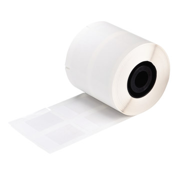 Picture of Brady White Self-Extinguishing, Self-Laminating Vinyl Thermal Transfer 52158 Die-Cut Thermal Transfer Printer Label Roll (Main product image)