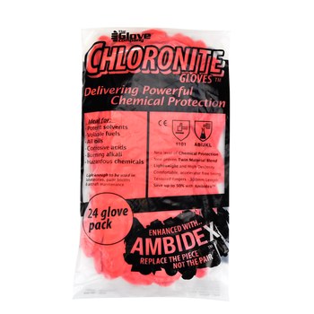 TGC Chloronite® Chemical Gloves - Small - Bag of 24 - 440611