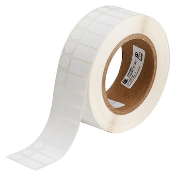 Picture of Brady White Polypropylene Thermal Transfer THT-251-7425-2 Die-Cut Thermal Transfer Printer Label Roll (Main product image)