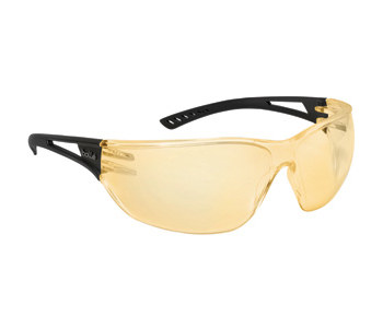 Picture of Bolle Safety Slam 253-SL-400 Yellow Matte Black Universal Polycarbonate Standard Safety Glasses (Main product image)