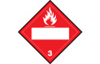 Picture of Brady B-120 Fiberglass Reinforced Polyester Square Red English Truck Placards Sign part number 60409 (Main product image)