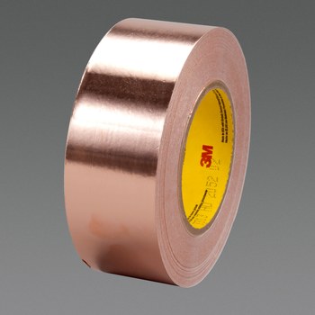 3M 3313 Copper Tape 66115, 1/2 in x 18 yd, Copper