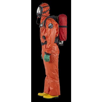 Ansell AlphaTec Chemical Protective Suit 66LIGHT ALOT30261000000005 - Size  XL - Orange - ANSELL 836144