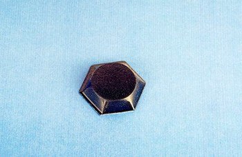 3M Bumpon SJ5077 Black Bumper/Spacer Pad - Hexagonal Shaped Bumper - 0.65 in Width - 0.16 in Height - 23866