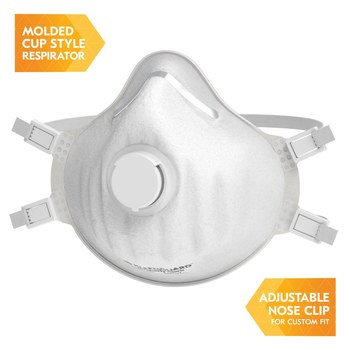 Ansell KleenGuard Particulate Respirator 3400, RA3415 54628 - Size Standard - White