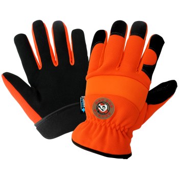 Picture of Global Glove Hot Rod HR3222INT Orange XL Synthetic Spandex/Synthetic Leather Mechanic's Gloves (Main product image)