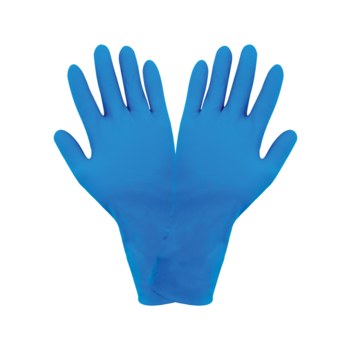 Global Glove 805PF Blue XL Powder Free Disposable Gloves - Industrial Grade - 11 in Length - 8 mil Thick - 805PF/XL