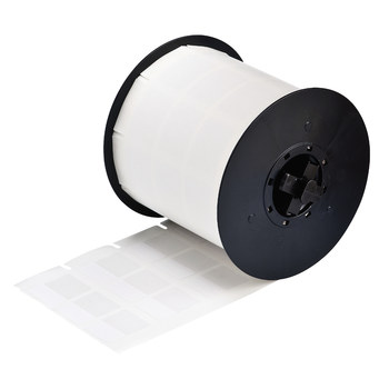 Picture of Brady White Self-Extinguishing Vinyl Thermal Transfer 52156 Die-Cut Thermal Transfer Printer Label Roll (Main product image)