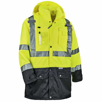 Ergodyne GloWear Rain Jacket 8386 25376 - Size 2XL - Lime
