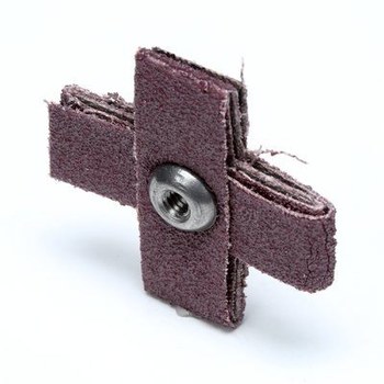 3M 341D 27372 Cross Pad - Aluminum Oxide - 1 1/2 in x 1 1/2 in - 80 - Medium