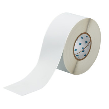 Picture of Brady Silver Tamper-Evident Polyester Thermal Transfer THT-21-438 Continuous Thermal Transfer Printer Label Roll (Main product image)