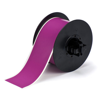 Picture of Brady Purple Indoor / Outdoor Polyester Thermal Transfer B30C-2250-569-PL Continuous Thermal Transfer Printer Label Roll (Main product image)