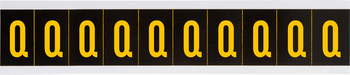 Picture of Brady Yellow on Black Indoor / Outdoor Vinyl 7897-Q Letter Label (Main product image)