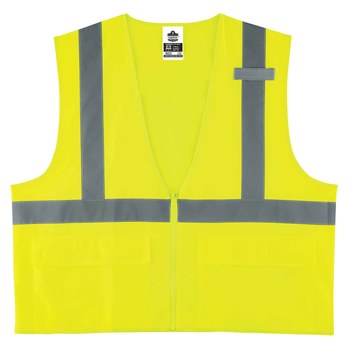 Ergodyne Glowear High-Visibility Vest 8225Z 21163 - Size Small/Medium - High-Visibility Lime