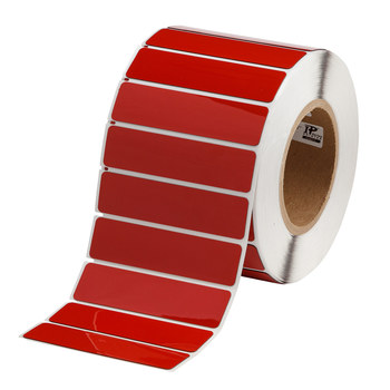 Picture of Brady Red Polyester Thermal Transfer THTEP-174-593-.5RD Die-Cut Thermal Transfer Printer Label Roll (Main product image)