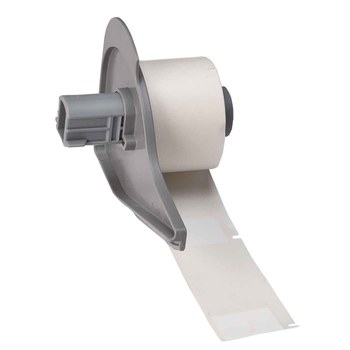 Picture of Brady M710 White, Clear Polyvinylfluoride Thermal Transfer M7-21-642 Self-Laminating Self-Extinguishing Wire & Cable Labels (Main product image)