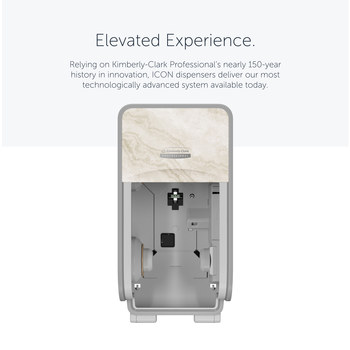 Kimberly-Clark Professional ICON Vertical Toilet Paper Dispenser 58741 - Pull Out by Hand - Grey