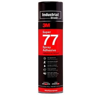 3M Super 77 Spray Adhesive, 21210, 24 oz Aerosol