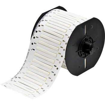 Picture of Brady Permasleeve White Heat-Shrinkable PVDF Thermal Transfer B33D-125-2-345 Die-Cut Thermal Transfer Printer Sleeve (Main product image)