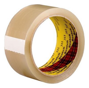 3M Scotch 311 PK6 Clear Box Sealing Tape - 48 mm Width x 50 m Length - 2 mil Thick - 68813