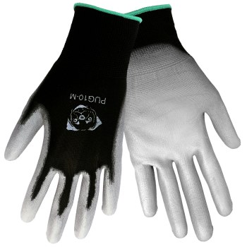 Picture of Global Glove PUG10 Black/Gray Large Polyester Full Fingered Work Glove (Main product image)