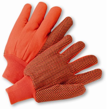 Picture of West Chester K81SCNCORIPD High-Visibility Orange Large Cotton/Polyester Full Fingered General Purpose Gloves (Main product image)