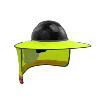 Global Glove FrogWear HV Removable Hard Hat Sun Shade GLO-HNS1