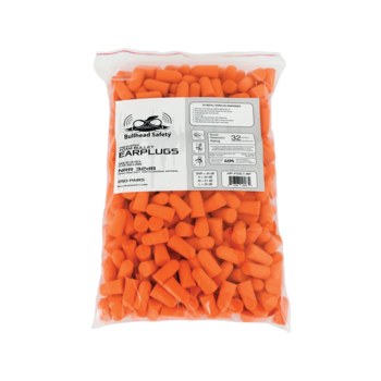 Picture of Global Glove Bullhead Safety Orange Polyurethane Foam Disposable Uncorded Bullet Ear Plug Dispenser Refill (Main product image)