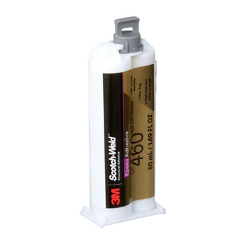 3M Scotch-Weld 460NS Off-white Two-Part Epoxy Adhesive - Base & Accelerator (B/A) - 50 ml Cartridge - 08968