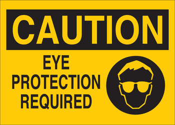 Picture of Brady B-302 Polyester Rectangle Yellow English PPE Sign part number 122692 (Main product image)