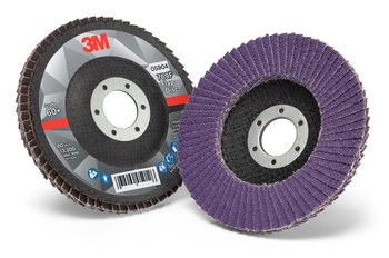 3M 769F Type 27 Flap Disc 05904 - Ceramic Precision-Shaped Grain - 4 1/2 in - 60+ - Medium