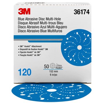 3M Hookit Hook & Loop Disc 36174, Ceramic Aluminum Oxide, 6 in
