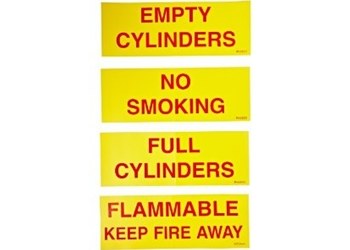Picture of Justrite Red on Yellow Label Kit (Main product image)