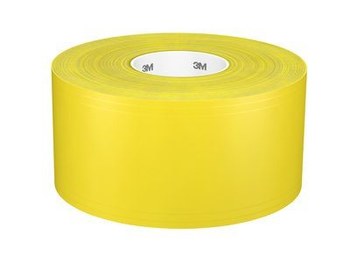 3M 971 Ultra Durable Yellow Floor Marking Tape - 4 in Width x 36 yd Length - 14097