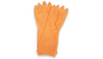 Picture of North NRC1815 Orange 10 Latex Disposable Cleanroom Gloves (Main product image)