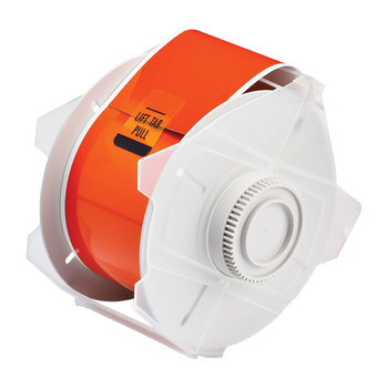 Picture of Brady Globalmark Orange Reflective Indoor / Outdoor Thermal Transfer 99220 Continuous Thermal Transfer Printer Label Roll (Main product image)