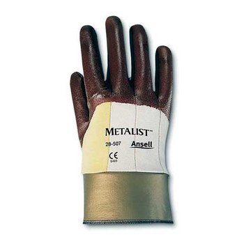 Picture of Ansell Metalist 28-407 Yellow 7 Cotton/Kevlar Cut-Resistant Gloves (Main product image)