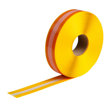 BRADY Floor Marking Tape Tough Stripe Tape 2in x 100ft Black and Yellow 
