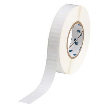 Picture of Brady White Polyester Thermal Transfer THT-49-473-10 Die-Cut Thermal Transfer Printer Label Roll (Main product image)