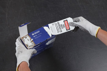 Brady RipTag 150503 Black / Red on White Polyester Lockout / Tagout Tag - 3 in Width - 5 3/4 in Height - B-851