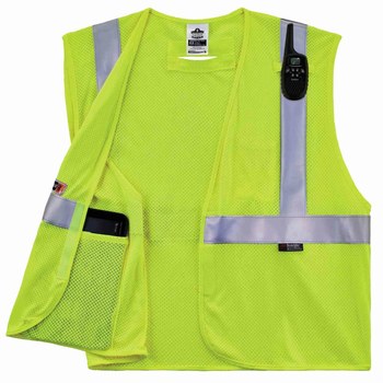 Ergodyne Glowear High-Visibility Vest 8260FRHL 21495 - Size Large/XL - High-Visibility Lime