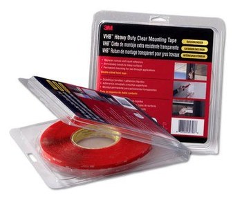 3M 4910 Clear VHB Tape - 1/2 in Width x 36 yd Length - 40 mil Thick
