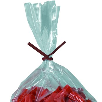 Red Paper Twist Ties - 0.1875 in x 5 in - 6754
