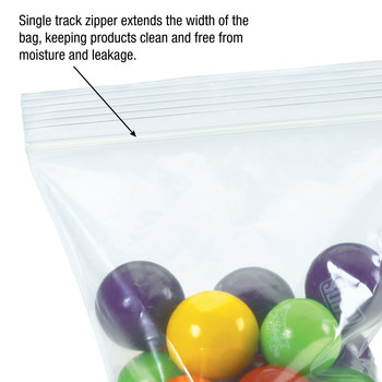 Clear Resealable Poly Bag - 7 in x 15 in - 2 mil Thick - 10758