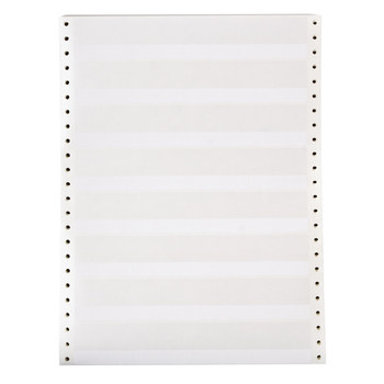 Picture of Brady Datab Clear / White Self-Extinguishing, Self-Laminating, Write-On Vinyl Dot Matrix DAT-35-292-10 Dot Matrix Printer Label (Main product image)