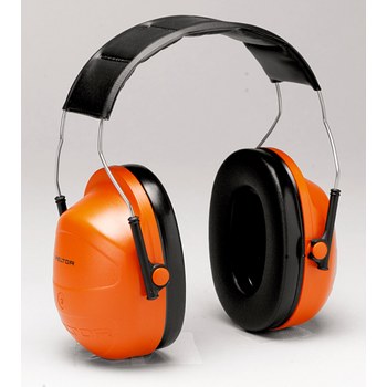 Picture of 3M Peltor H31A Black/Orange Over Head Foam Protective Earmuffs (Main product image)
