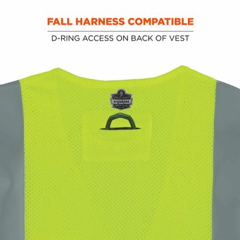 Ergodyne Glowear High-Visibility Vest 8260FRHL 21495 - Size Large/XL - High-Visibility Lime