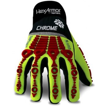 Picture of Hexarmor Chrome Series 4036 Red/Yellow 12 H2X/Superfabric/TPX Mechanic's Gloves (Main product image)