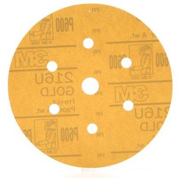 3M Hookit 1001 Hook & Loop Disc 01091 - Aluminum Oxide - 6 in - P600